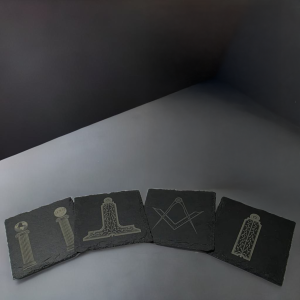 masonic-slate-coasters