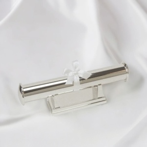 Silverplated Certificate Tube